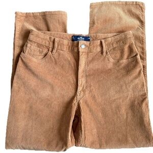 Hollister Women’s High Rise Dad Rust Brown Corduroy Pants Size  11R